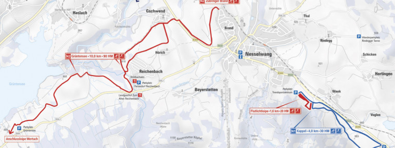 Loipenplan Nesselwang