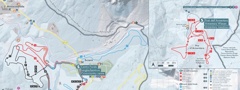 Loipenplan Alta Badia