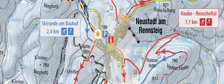 Loipenplan Altenfeld / Neustadt am Rennsteig