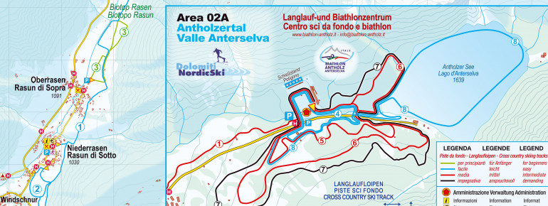Loipenplan Antholzertal