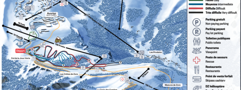 Loipenplan Avoriaz