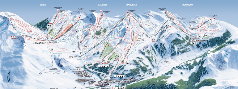 Loipenplan Baqueira Beret