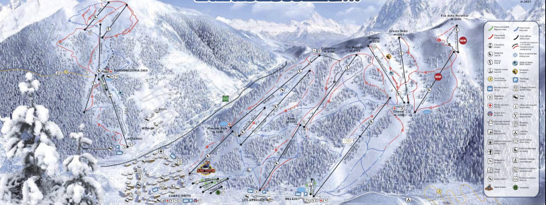 Loipenplan Bardonecchia