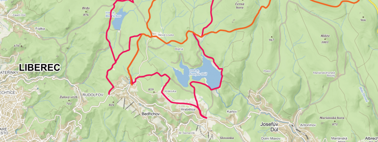 Loipenplan Isergebirgsmagistrale