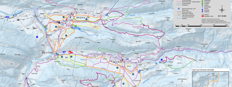 Loipenplan Bezau - Bizau - Reuthe