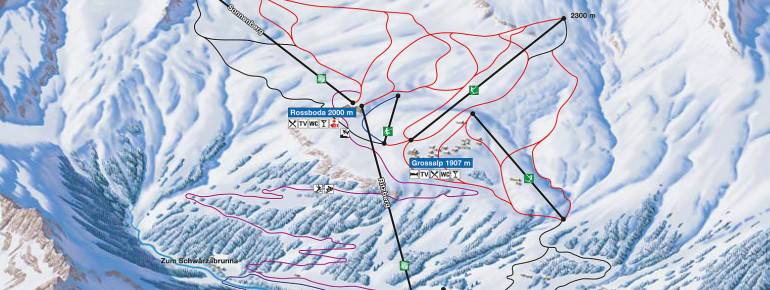Loipenplan Bosco Gurin