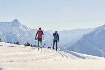 Langlaufen am Hochplateau Tschengla