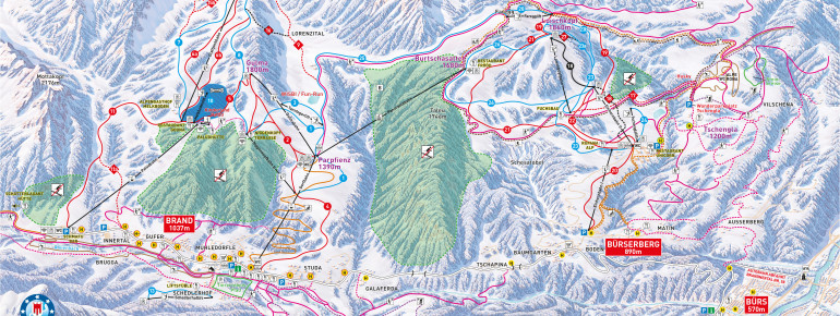 Loipenplan Brandnertal