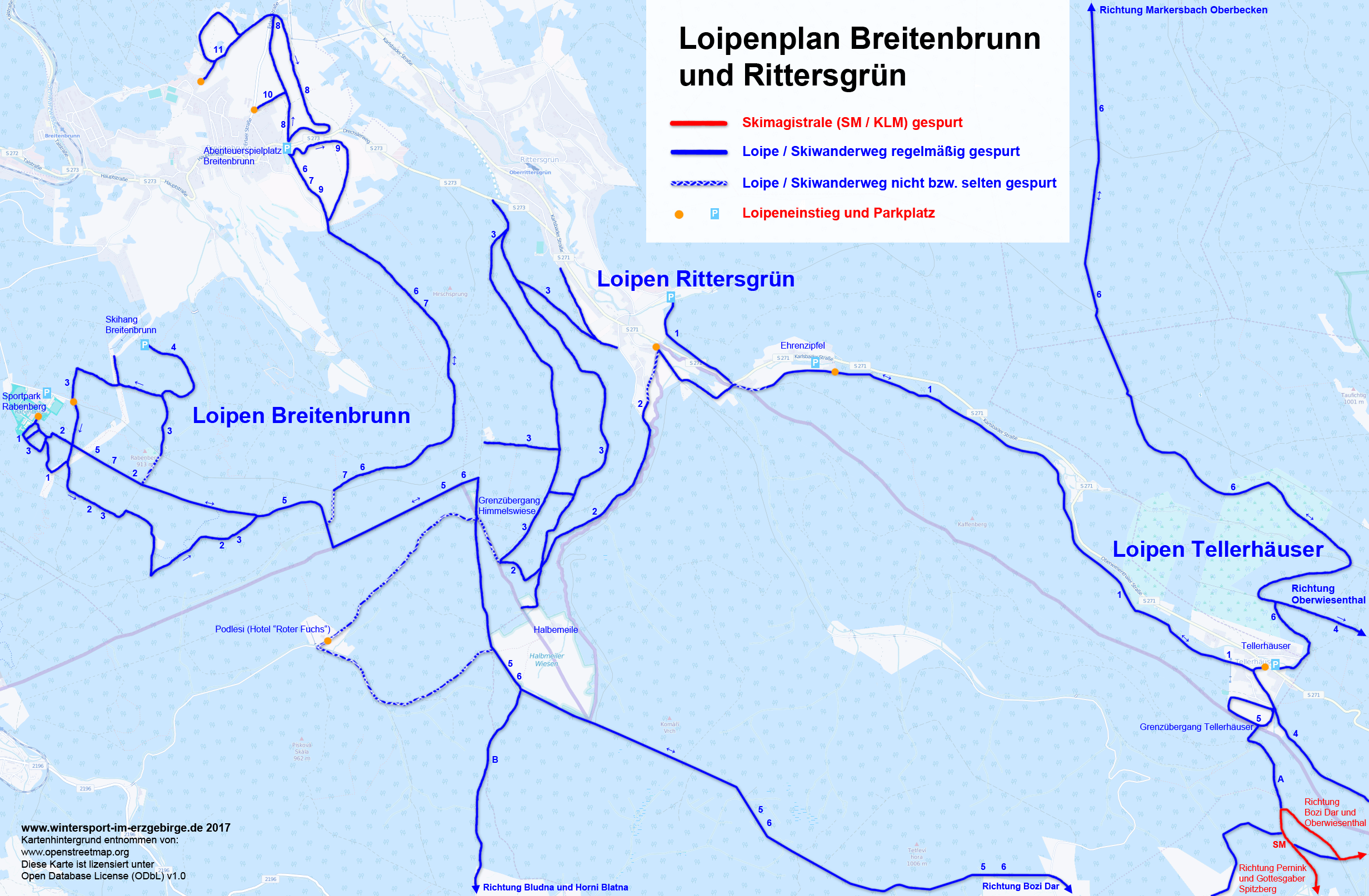 Loipenplan Breitenbrunn