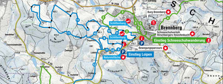 Loipenplan Brennberg