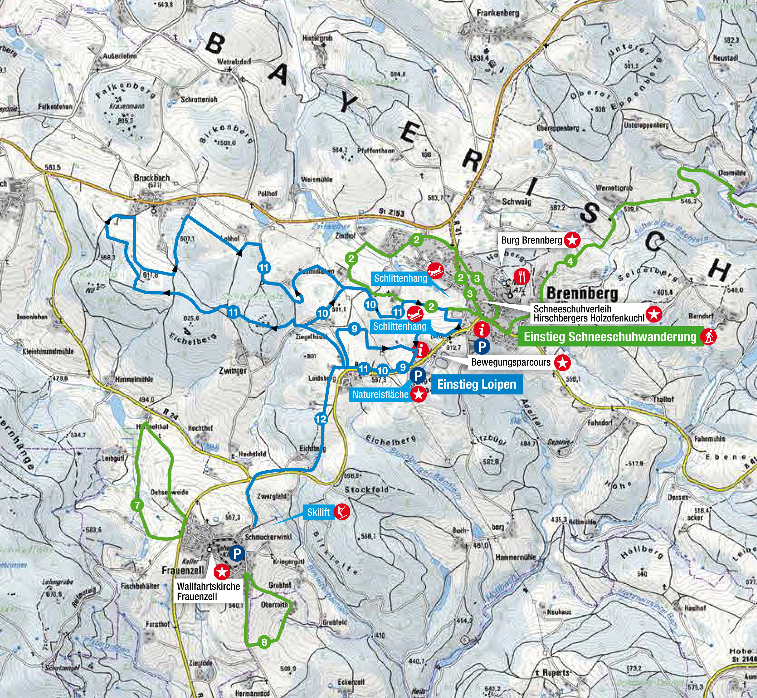Loipenplan Brennberg