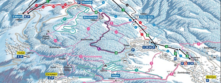 Trail Map Bürchen