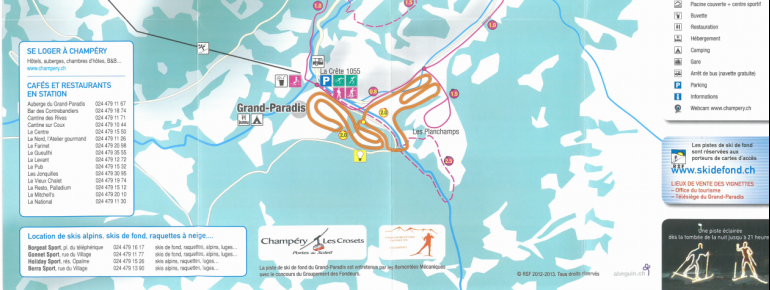 Loipenplan Champery