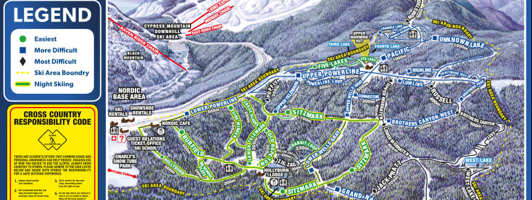 Loipenplan Cypress Mountain - Hollyburn Mountain