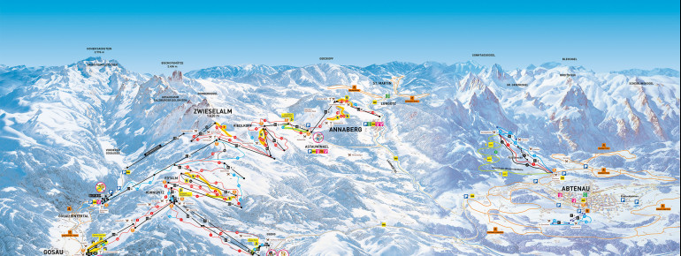 Loipenplan Dachstein West
