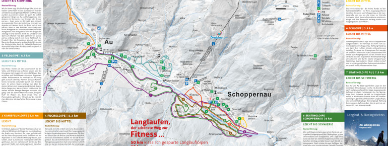 Loipenplan Au - Schoppernau