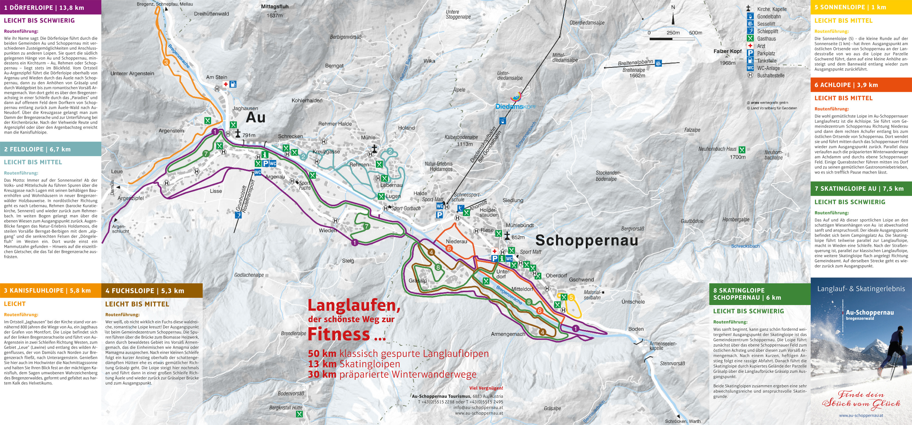 Loipenplan Au-Schoppernau
