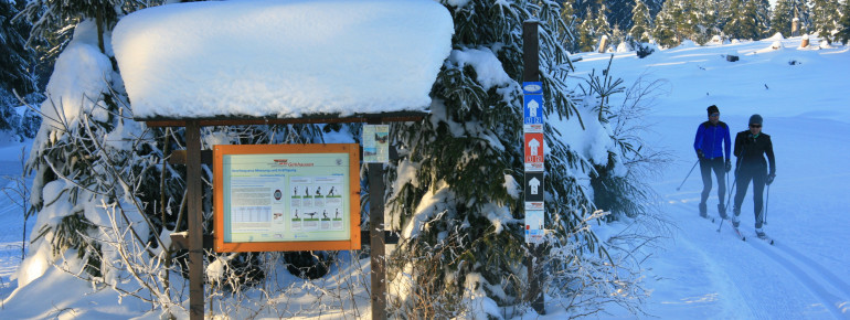 Das DSV Nordic Aktiv Zentrum Girkhausen bietet 30 Loipenkilometer.