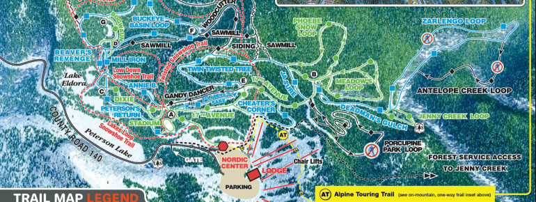 Loipenplan Eldora Nordic Center