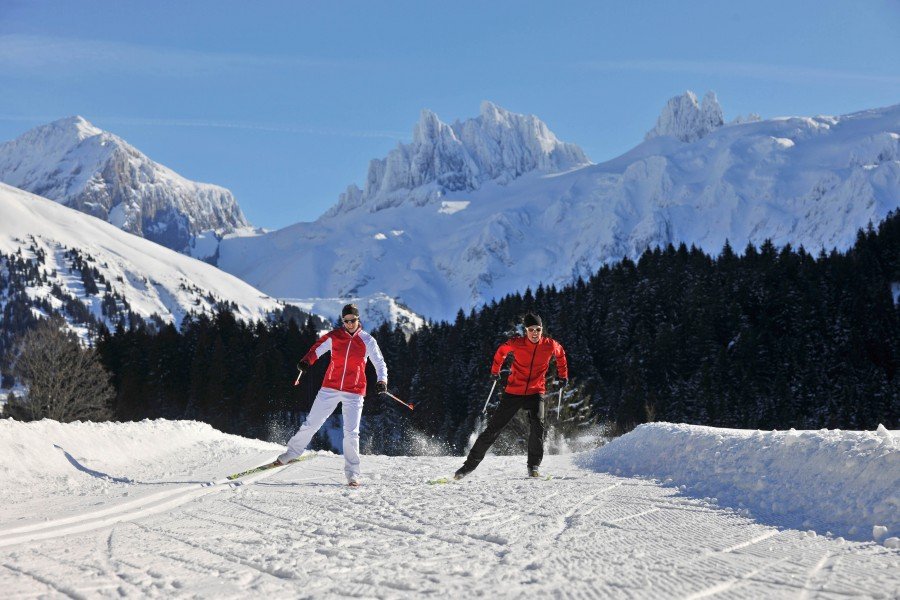 35 bestens präparierte Loipenkilometer sorgen rund um Engelberg für Langlaufvergnügen.