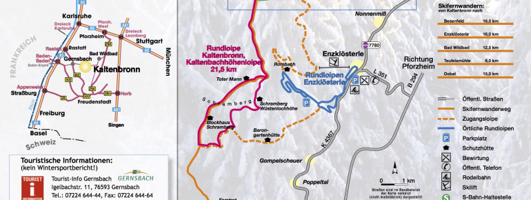 Loipenplan Enzklösterle