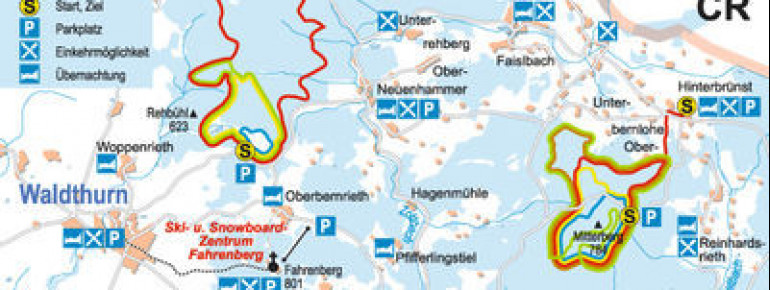 Loipenplan Fahrenberg - Mitterberg