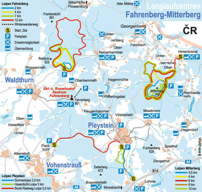 Loipenplan Fahrenberg-Mitterberg