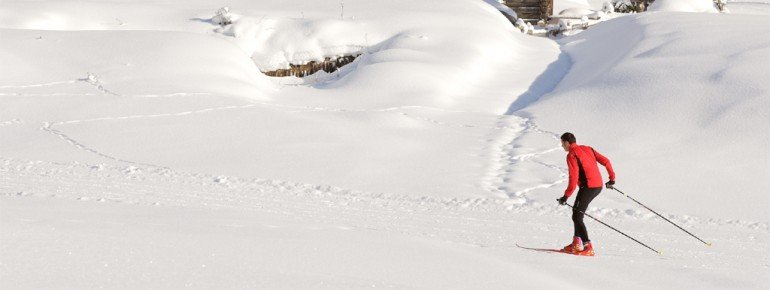 Durch das Val di Fassa verlaufen zahlreiche bestens gespurte Loipen.