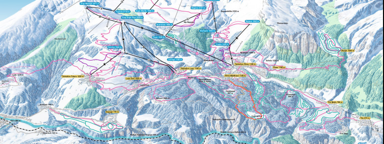 Loipenplan Flims Laax