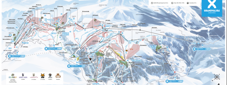 Loipenplan Grandvalira