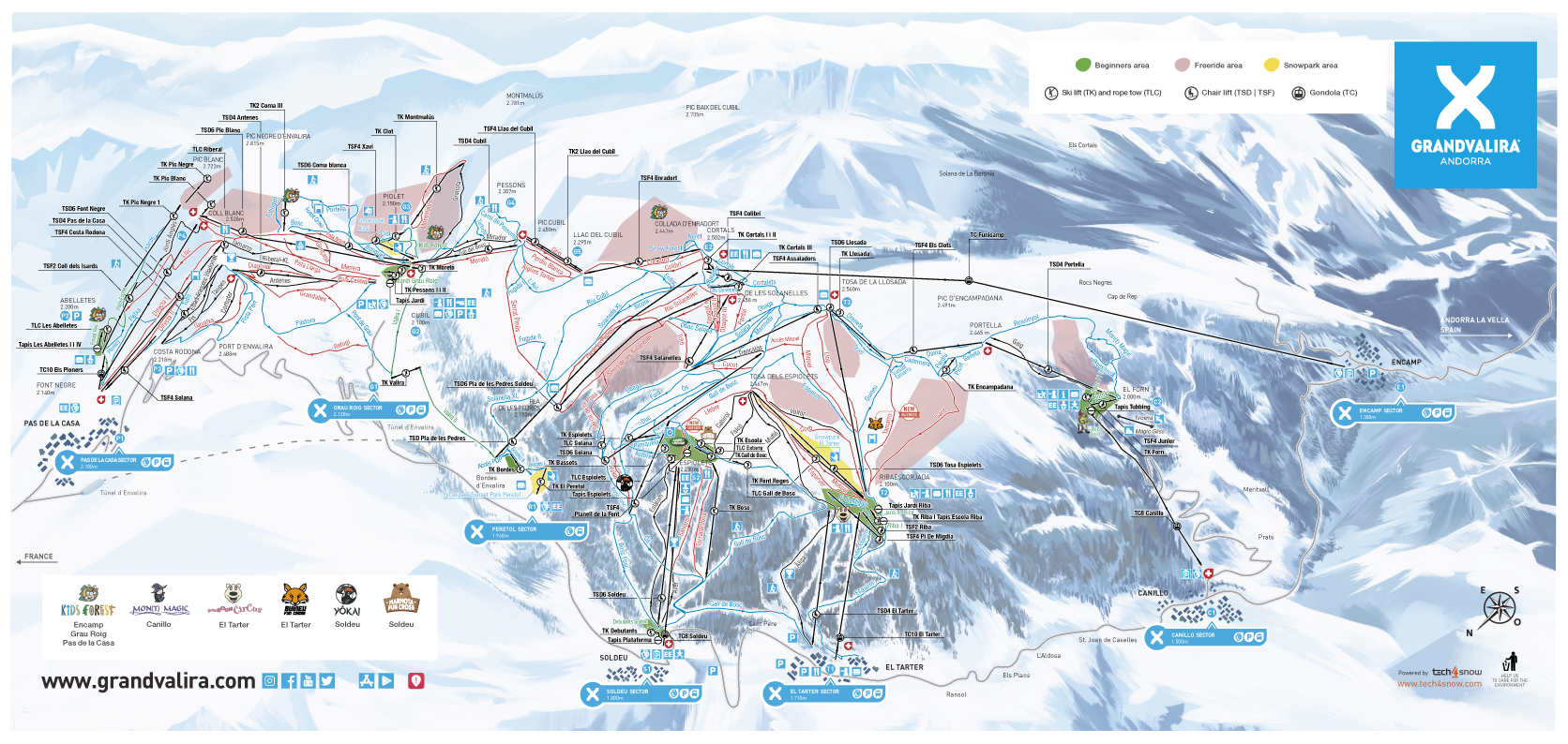 Pistenplan Grandvalira