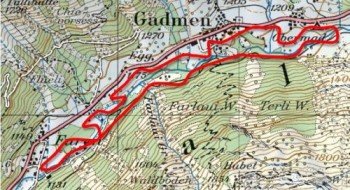 Die Loipe Gadmen