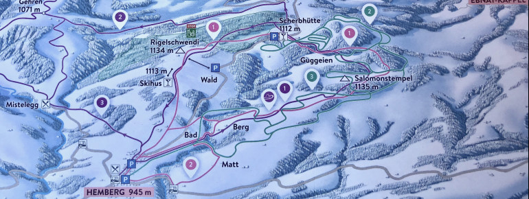 Loipenplan Hemberg - Scherb