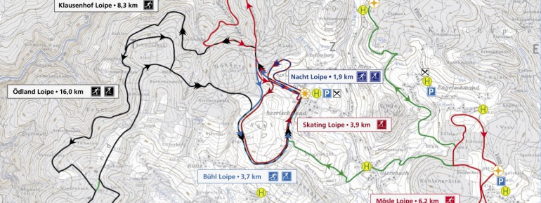 Loipenplan Herrischried Hotzenwald