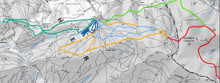 Loipenplan Hohenbogen - Rittsteig