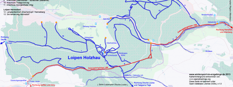 Loipenplan Holzhau
