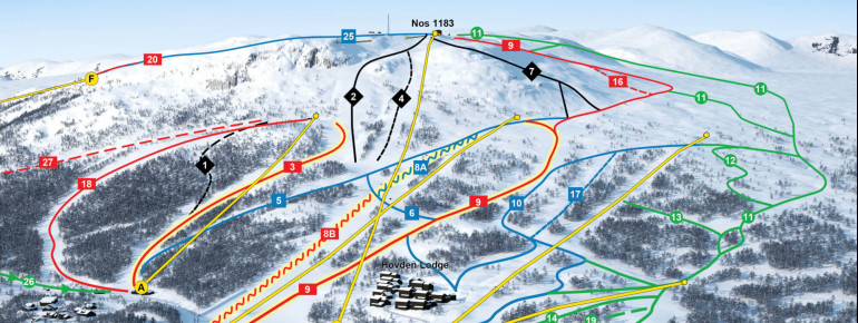 Loipenplan Hovden