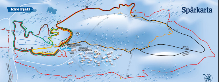 Loipenplan Idre Fjäll