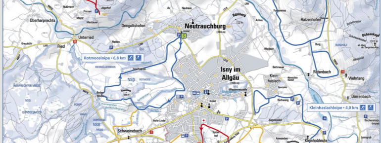 Loipenplan Isny - Maierhöfen
