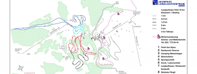 Loipenplan Jaunpass