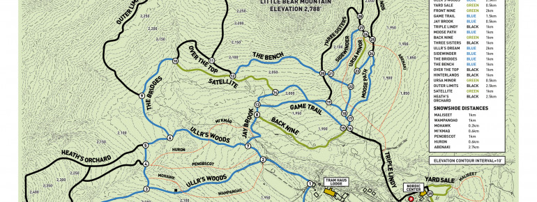 Loipenplan Jay Peak
