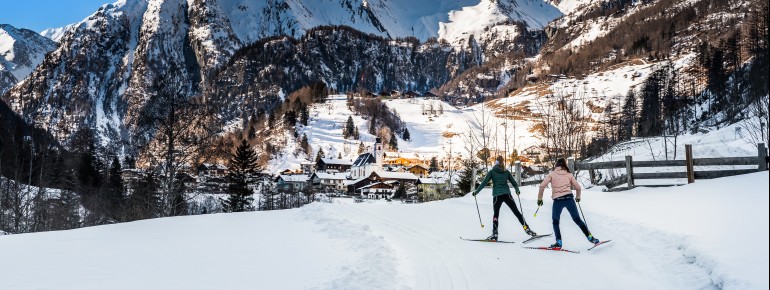 In Prägraten findest du mit knapp 30 Kilometern das größte Loipennetz im Nationalpark Hohe Tauern.