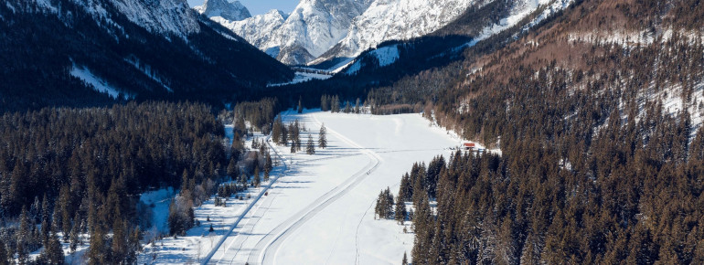 Loipe ins Falzthurntal in Pertisau im Naturpark Karwendel