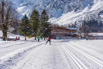 Einkehr neben der Loipe - kurz vor der Gramai Alm