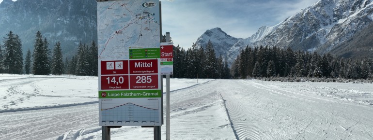 Loipe in Richtung Falzthurn- und Gramaialm in Pertisau