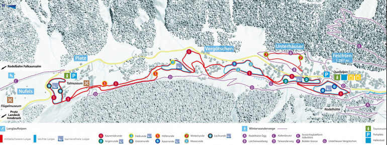 Loipenplan Kaunertal