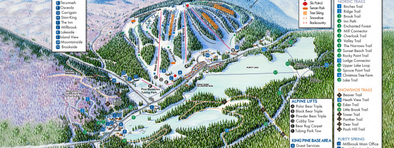 Loipenplan King Pine Ski Area