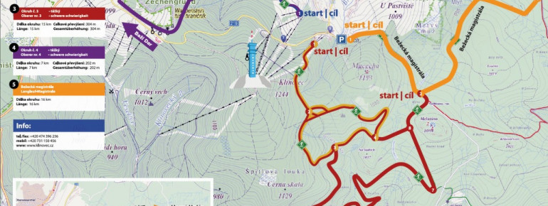 Loipenplan Klinovec (Keilberg)