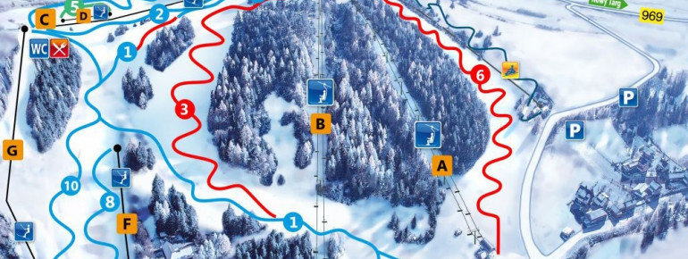 Loipenplan Czorsztyn Ski