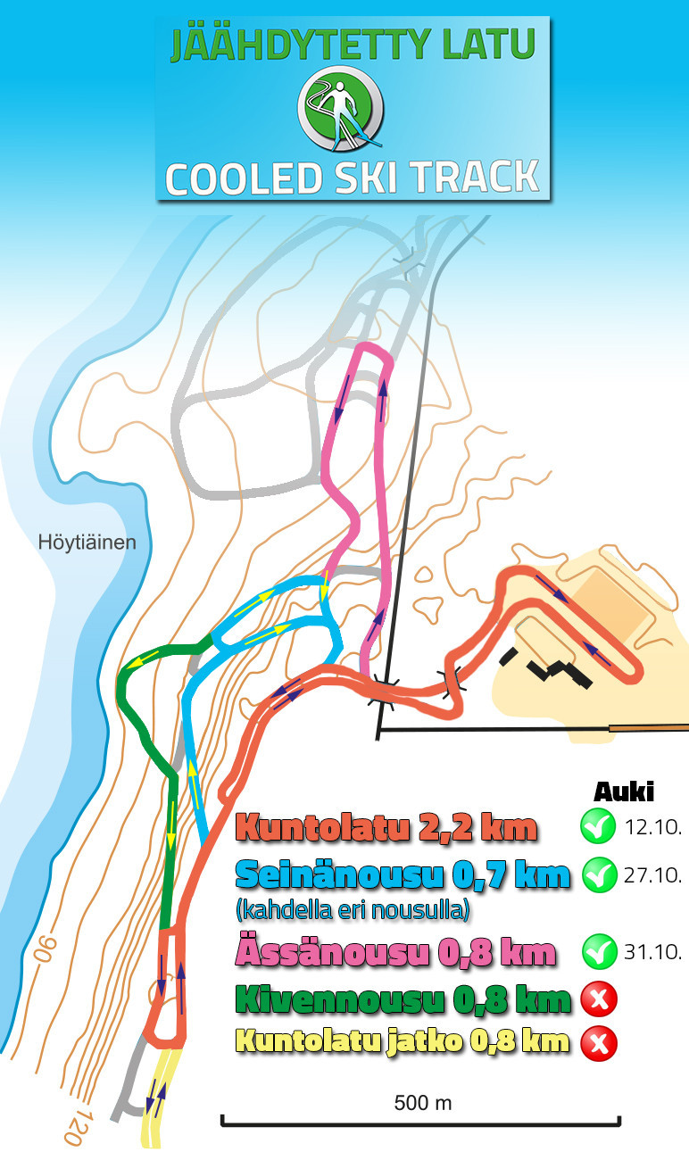 Loipenplan Kontiolahti (Jäähdytetty Latu)
